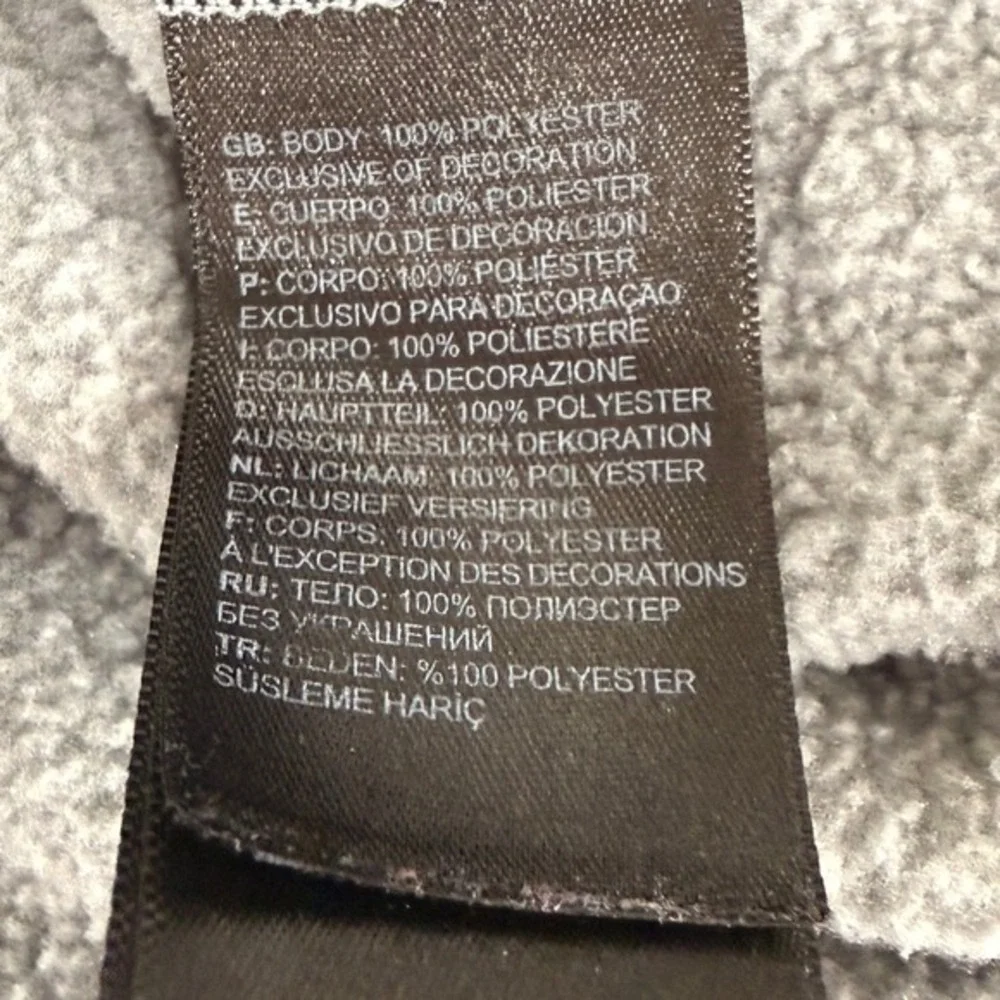 The North Face 1/4 Zip Pullover Mens XXL Pre-Owned Fleece Grey Textured MockNeck